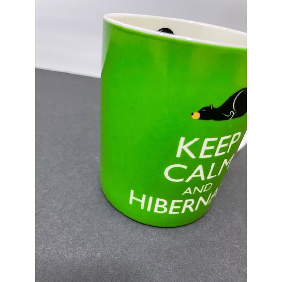 NEW HUNTER'S CABIN BEAR HIBERNATE coffee mug printed and sleepy bear graphic - Picture 3 of 8